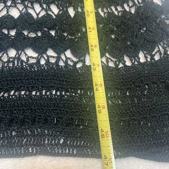 ETOILE Evening Collection Size M Black Crochet Dress NWT Needs Small Repair - Picture 15 of 16